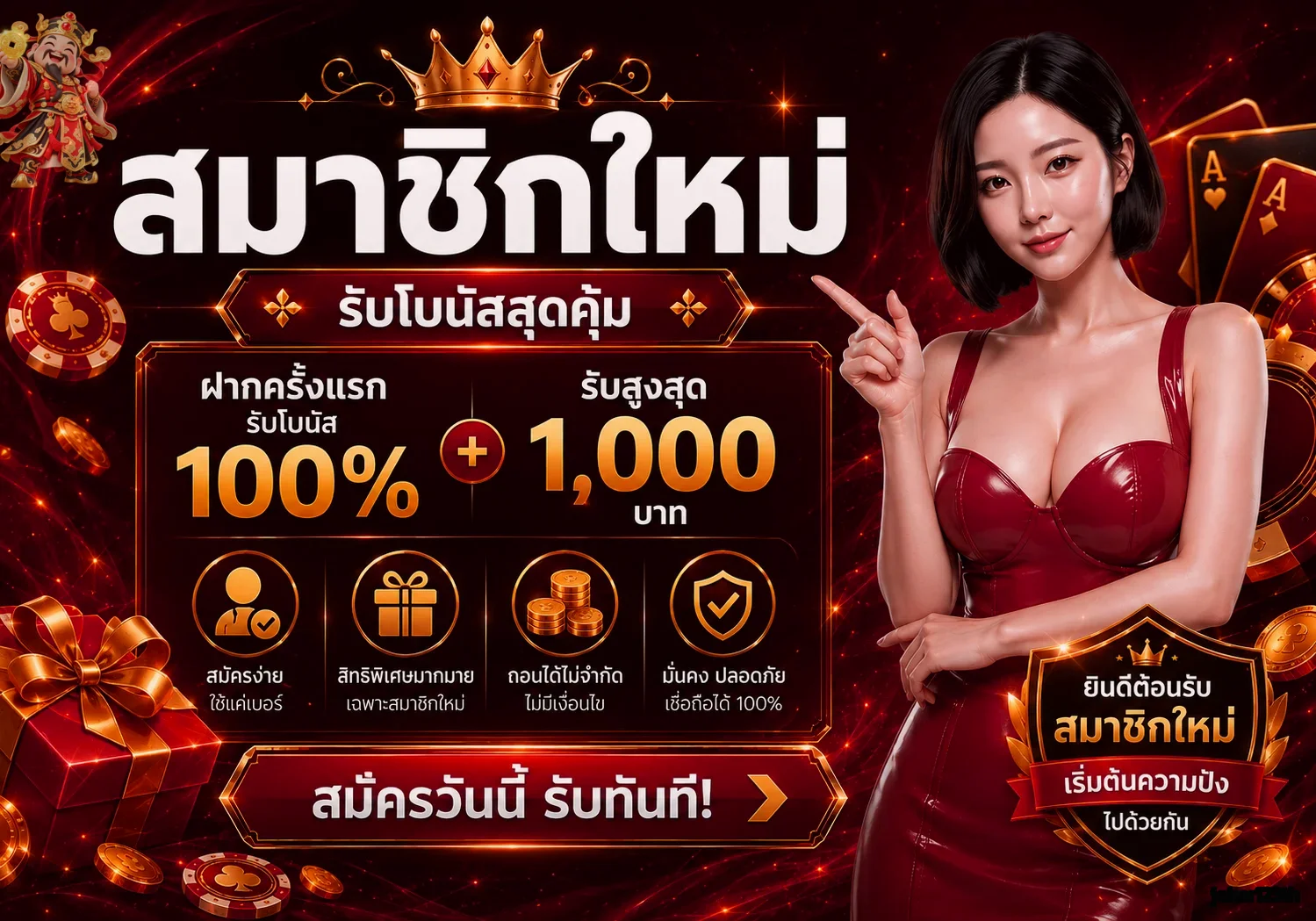 โปรโมชั่นสมัครสมาชิก joker123th